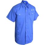 Magliette & T-shirt casual azzurre di cotone oeko-tex sostenibili mezza manica con manica corta per Donna 