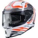 Caberg Avalon Forge, casco integrale L male Opaco Bianco/Arancione Fluo/Argento