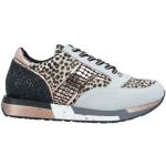Sneakers stringate grigio chiaro numero 37 in tessuto animalier con glitter con stringhe per Donna CafèNoiR 