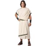 California Costumes 1126 - Costume da uomo classico toga greco/romano per adulti, tinta unita, bianco, taglia unica