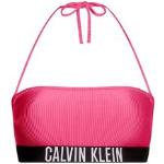 Top bikini scontati rosa S per Donna Calvin Klein 