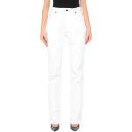 Jeans scontati bianchi di cotone tinta unita a vita alta per Donna Calvin Klein CALVIN KLEIN 205W39NYC 