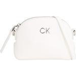 Borsette scontate eleganti bianche di pelle per Donna Calvin Klein CK 