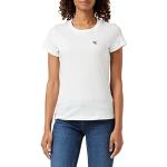 Magliette & T-shirt scontate bianche XL di cotone con scollo tondo mezza manica con scollo rotondo per Donna Calvin Klein Jeans 