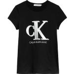 Magliette intime scontate nere 10 anni di cotone sostenibili mezza manica per bambina Calvin Klein Underwear di Dressinn.com 