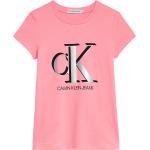 Magliette intime scontate rosa 12 anni di cotone Bio sostenibili mezza manica per bambina Calvin Klein Underwear di Dressinn.com 