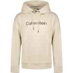 Felpe scontate beige M di cotone Bio con cappuccio per Uomo Calvin Klein 