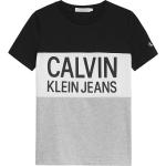 Top scontati neri 10 anni di cotone sostenibili mezza manica per bambina Calvin Klein Jeans di Dressinn.com 