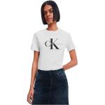 Magliette & T-shirt scontate bianche L di cotone mezza manica con manica corta per Donna Calvin Klein Jeans 