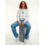 Felpe scontate grigie M in poliestere con cappuccio per Uomo Calvin Klein Jeans 