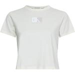 Magliette & T-shirt scontate bianche S di cotone traspiranti mezza manica con manica corta per Donna Calvin Klein Jeans 