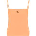 Canotte arancioni XS senza manica spalla stretta per Donna Calvin Klein Jeans 