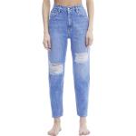 Jeans scontati mom indaco di cotone lavabili in lavatrice per Donna Calvin Klein Jeans 