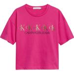 Magliette intime scontate rosa 13/14 anni di cotone Bio sostenibili mezza manica per bambina Calvin Klein Underwear di Dressinn.com 