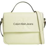 Borse a spalla scontate beige in poliuretano per Donna Calvin Klein Jeans 