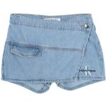 Gonne pantalone scontate blu di cotone tinta unita per bambina Calvin Klein Jeans di YOOX.com con spedizione gratuita 