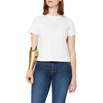 Magliette & T-shirt bianche XS di cotone Bio con scollo rotondo per Donna Calvin Klein Jeans 
