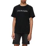 Calvin Klein Jeans T-shirt Maniche Corte Bambino Institutional Scollo Rotondo, Nero (Ck Black), 4 Anni