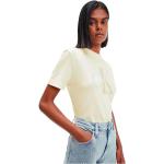 Magliette & T-shirt Regular Fit beige M di cotone lavabili in lavatrice mezza manica per Donna Calvin Klein Jeans 