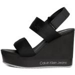 Sandali larghezza E neri numero 42 con zeppa per Donna Calvin Klein Jeans 