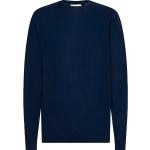 Maglie scontate blu navy 3 XL taglie comode di lana con girocollo per Uomo Calvin Klein 