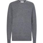 Maglie scontate grigie M di lana con girocollo per Uomo Calvin Klein 