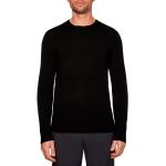 Maglie scontate nere L di lana con girocollo per Uomo Calvin Klein 