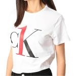 Magliette & T-shirt scontate bianche S di cotone mezza manica con manica corta per Donna Calvin Klein 