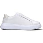Sneakers larghezza E scontate bianche numero 40 di tessuto sintetico con stringhe con tacco da 3 cm a 5 cm per Donna Calvin Klein 