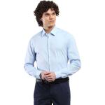 Camicie stretch scontate blu sostenibili per Uomo Calvin Klein 