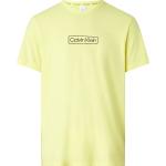 T-shirt pigiama scontate verdi L in poliestere Bio a girocollo mezza manica per Uomo Calvin Klein Underwear 