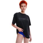 T-shirt pigiama nere M in poliestere a girocollo mezza manica per Donna Calvin Klein Underwear 