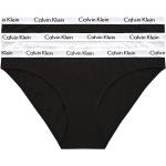 Bikini slip scontati neri XL di cotone per Donna Calvin Klein Underwear 