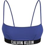 Top bikini scontati blu S in poliestere per Donna Calvin Klein Underwear 