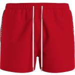Pantaloncini scontati classici rossi M in poliestere da mare per Uomo Calvin Klein Underwear 