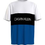 T-shirt pigiama scontate blu M di cotone Bio sostenibili mezza manica per Uomo Calvin Klein Underwear 