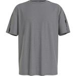 T-shirt pigiama scontate grigie M di cotone Bio sostenibili mezza manica per Uomo Calvin Klein Underwear 