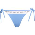 Bikini slip scontati blu XL in poliammide per Donna Calvin Klein Underwear 