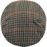 Calzini Uwear Unisex Tweed Country Style Cappello Piatto Cap, Kaki arancione., Large/X-Large