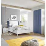 Camere da letto scontate moderne blu di legno 