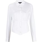 Camicie asimmetriche classiche bianche S di cotone manica lunga per Donna Moschino 
