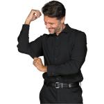 Camicie stretch classiche nere L traspiranti manica lunga per Uomo Isacco 