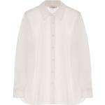 Camicie oversize classiche bianche S di cotone tinta unita per Donna Dixie 