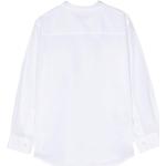 Camicie scontate bianche manica lunga alla coreana per Donna Il Gufo 