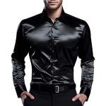 Magliette & T-shirt casual nere M di cotone per matrimonio lunghe mezza manica ricamate 