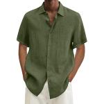 Magliette & T-shirt militari verde militare M taglie comode di cotone oeko-tex Bio sostenibili traspiranti con scollo tondo mezza manica con scollo rotondo per Uomo Generic 