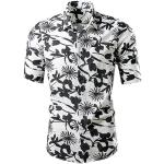 Camicie hawaiane casual multicolore 5 XL taglie comode di cotone oeko-tex Bio sostenibili traspiranti con scollo tondo mezza manica per Uomo Generic 