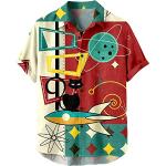 Camicia estiva hawaiana anni '50, stile Rockabilly