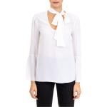 Camicie bianche L di seta manica lunga con manica lunga per Donna Michael Kors MICHAEL 