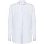Camicie diplomatiche bianche di cotone manica lunga per Uomo Kiton 